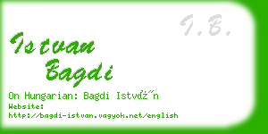 istvan bagdi business card